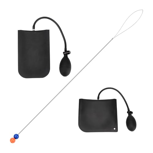 DIICCYO 3 Pcs Air Wedge Bag Air Wedge Pump Wedge Heavy Duty Button Master Inflatable Lifting Cushion Stainless Steel Emergency Tool for Door Window Installation and Car Repair