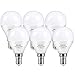 ZIKEY Lampadina LED E14 a Sfera, 6W Equivalenti a 50W, G45 Mini Globo Luce Bianca Fredda 6000K, 600LM, non dimmerabile - Pacco da 6