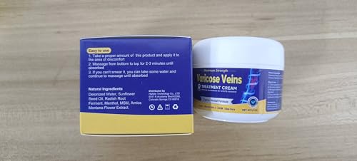Sovob Varicose Veins Treatment For Legs, Varicose Veins Cream Natural Treatment For Improve Blood Circulation Relieve Leg Swelling & Fatigue Relief thumb #8
