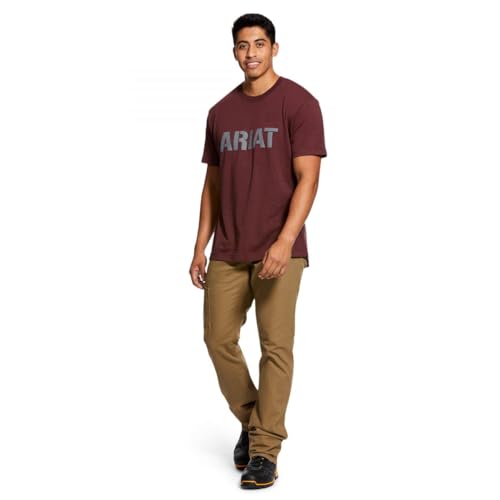 Image of ARIAT Men's Rebar Cotton Strong Block
