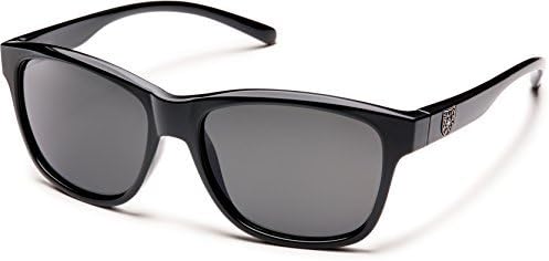 Suncloud Polarized Sunglasses Pageant in Black with Grey Lens