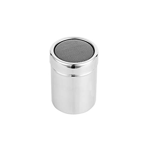 Luxshiny Flour Dispenser Shaker Pepper Shaker Seasoning Shaker Sugar Shaker Made of Stainless Steel Air-tight Design Easy to Cle