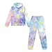 Twousenru Tie-Dye Star Koala Unisex 2 Piece Outfits Hoodie Sweatsuit Sets for 5-12Y Boys Girls Oversized Sweatshirt and Baggy Fall Fashion Sweatpant with Pockets Size 7-8T