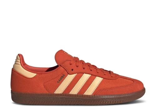 adidas Samba OG Men's Sneakers, Collegiate Orange/Pantone/Preloved Red, Size 12