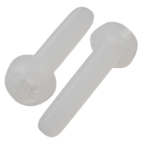 Aexit 20 Pcs Nuts PCB Board Fixed Tool 15mm Long 3mm Thread Diameter Phillips Panel Nuts Plastic Screws