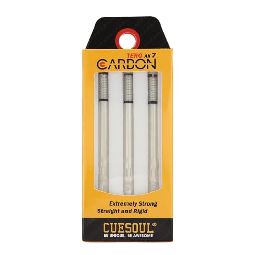 CUESOUL TERO AK7 Carbon Dart Shafts/Stem Built-in Spring Telescopic,Set of 3 pcs