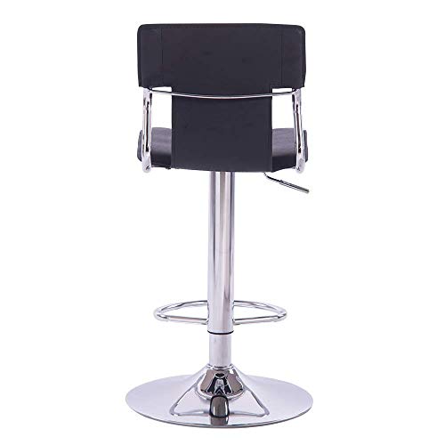 Sidanli Black Bar Stools, Adjustable Barstools Set Of 2, Swivel Bar Chairs With Back. #TOP6