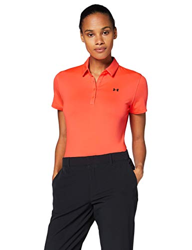 Under Armour Zinger Short Sleeve Camisa Polo, Mujer, Rojo, MD