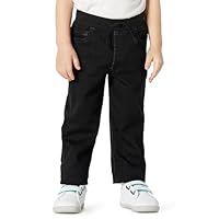 Amazon Essentials Unisex Baby Weiche Stretch-Jeans zum Hineinschlüpfen, Schwarze Waschung, 3 Jahre