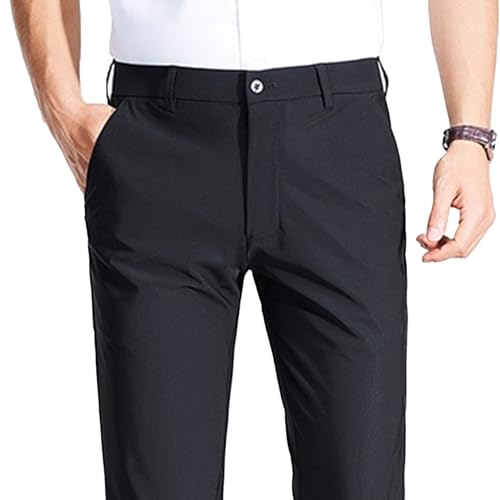 Men's Casual Plus Size Dress Pants Summer Lightweight Suit Pants Comfortable Stylish Work Pants3