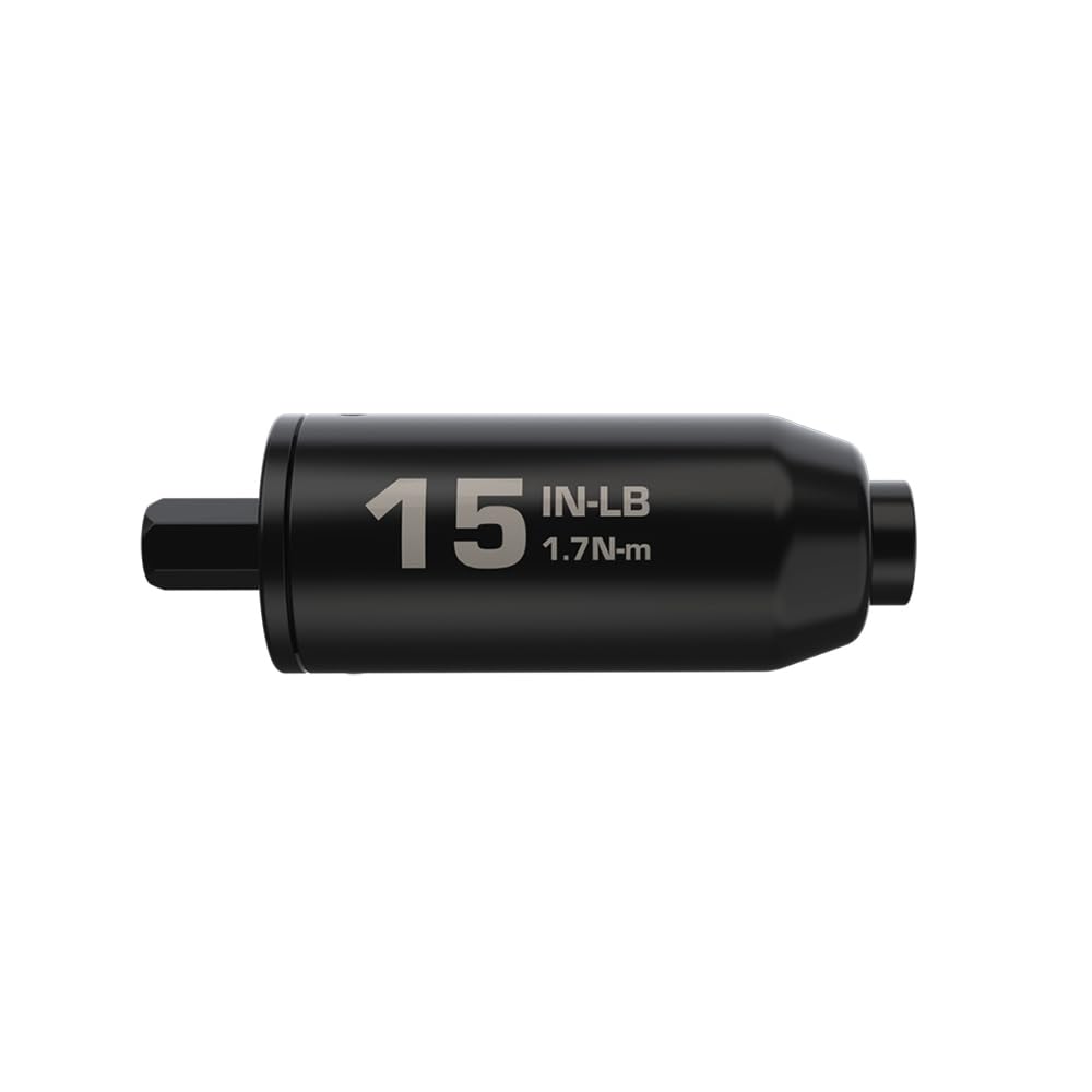 Fat Stix Individual Limiter 10-65 Inch-Pounds with Preset Torque, Accurately Tightens, Reversible, Compatible with Wheeler Fat Stix T-Handle Driver, for Gunsmithing, Reloading, and Torque Adjustment