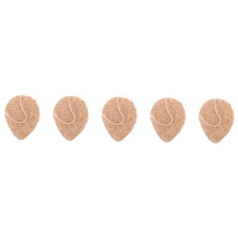 PLAFOPE 5pcs Walnut Cleansing Puff Face Scrubber Face Washing Sponge Face Cleaning Sponge Face Wash Sponge Face Exfoliating Sponges Facial Sponge Cleansing Sponges for Face Cover