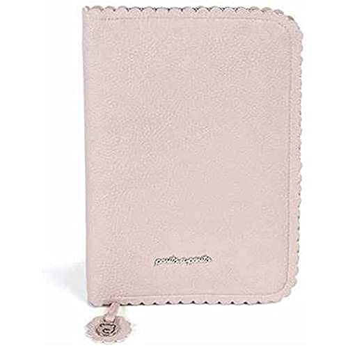 Pasito a Pasito. Livre de naissance Biscuit - Housse porte-documents bébé avec poches et fermeture éclair - Couleur rose - Dimensions : 18 x 26 x 1,5 cm.