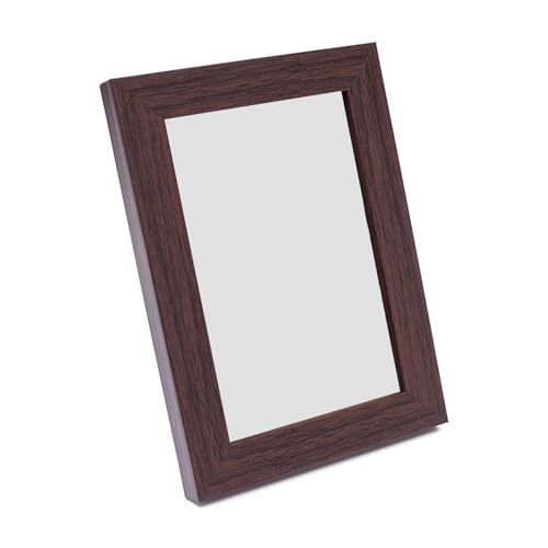 Image of GOLDEN PEACOCK Set of 2 4x6 Inch Photo Frames - Elegant Textured Brown & Gold Finish | Decorative Tabletop & Wall Hanging Picture Frames for Home Decor, Office & Gifting