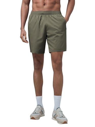 Image of TECHNOSPORT Men's Slim Fit Sports Shorts with Ts Flexi, Breathable Comfort for Gym, Running, Training