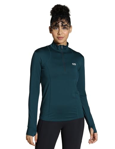 Image of Silvertraq Women's Athleisure Runner Zip Neck T-Shirt