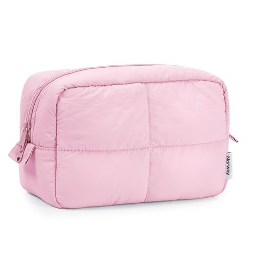 Narwey Puffer Travel Tote Bag with Puffy Makeup Bag2