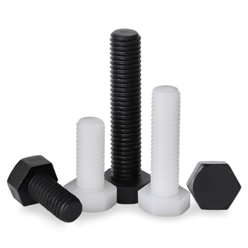 Amazon | 10個入 六角ボルトM6 ナイロン六角ネジブラック