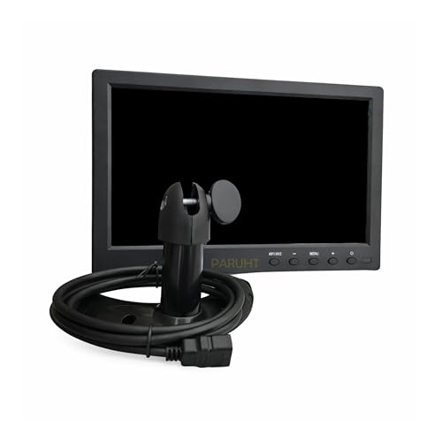 Image of 10.1 Inch TFT Color LCD Monitor Screen Display for CCTV, Rear View Vehicle, Photography with AV HDMI VGA DC Input, Black 10HDLCD