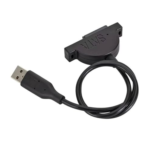 Cable adaptador USB 2.0 a M1ni Sata 15 cm negro
