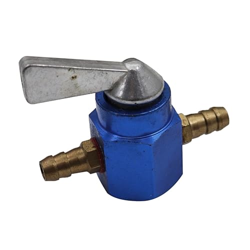 Robinet d'essence en ligne 6 mm idéal pour l'entretien d'un motoculteur de jardin