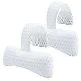 Headrest Pillow for Patio Chaise Lounge (2-Pack)οΌHot Tub Pillow for Headrest, Universal Height Adjustable Chaise Lounge Pillow for Sunbathing Swing Pool FurnitureοΌWhite