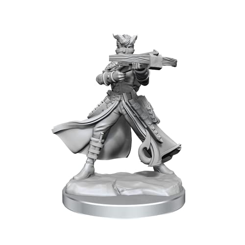 WizKids D&D Frameworks Tiefling Rogue Female Sin Pintar miniatura 5