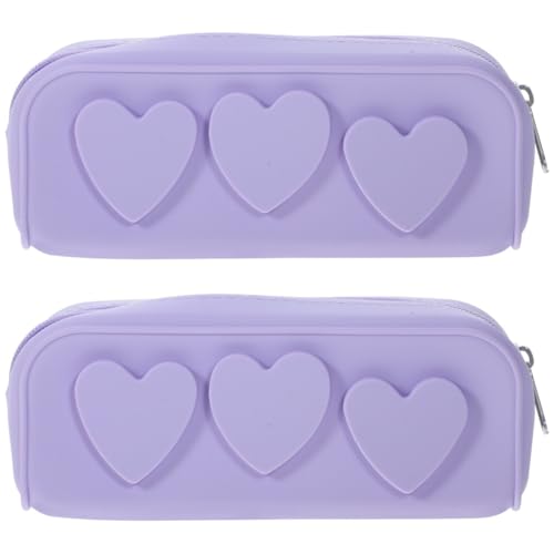 2 Pezzi Porta Pennelli Da Trucco silicone Custodia Da Viaggio Per Da Borsa Per Da Per Donne Per Organizer Per