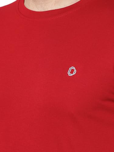 Image of Dollar Super Combed Cotton Mens Assorted Solid T-Shirt