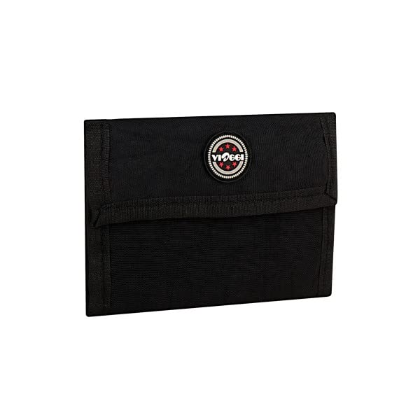 Viaggi Black Nylon Unisex Wallet (EF-10Black)
