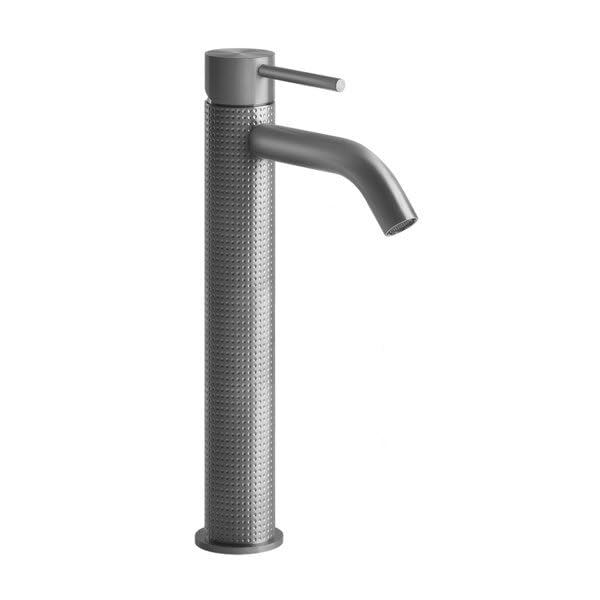 Gessi 316 Cesello single-lever basin mixer in warm brushed bronze finish