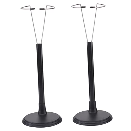 BESPORTBLE 2Pcs Creative Doll Stand Portable Doll Storage Rack for Dolls and Lightweight Display Rack for Home Store Use Material Black
