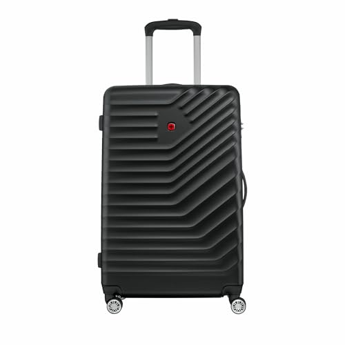Image of WENGER, Trayn Plus, Large Hardside Suitcase, 116 litres, Black, 653946, Swiss Designed