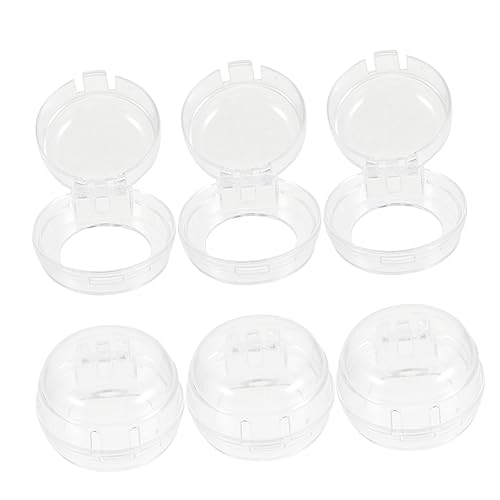 BIUDECO 6 piezas Protector Transparente para Perillas de Cocina y Horno de Cubiertas de Seguridad Infantil para Botones de Estufa de Gas para Electrodomésticos Multifunción Lavadora y