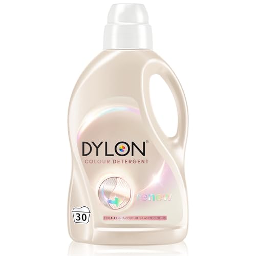 Dylon Light and White Detergent (30 WL) Liquid Laundry Detergent for all light-coloured and white clothes Washing Detergent to Protect all light colours and Renew Fibres