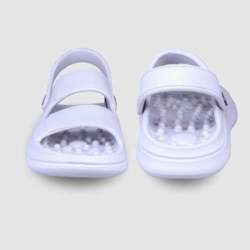 Image of Impakto Accupressure Slip-On Sandals for Men with Back Strap | Lightweight Soft Cushion Massage Footbed Slides | Slipper for Indoor & Outdoor