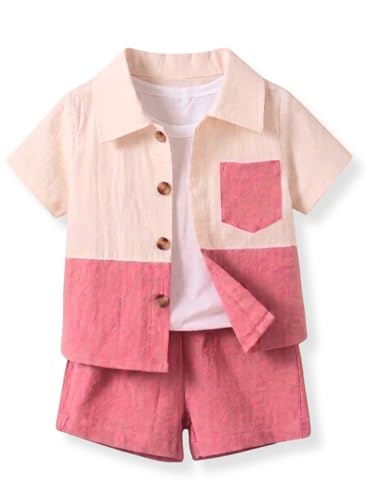 Image of URBAN OX Stylish Boys Co ords Dress Set | Printed Shirts and Shorts for Kids Clothes