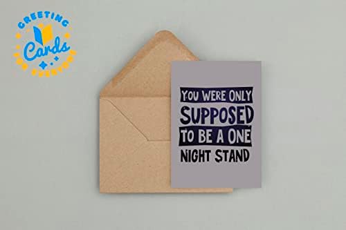 Funny anniversary card for him or her with envelope | Fun and joke present for birthday for husband or wife | Naughty card for Valentines Day | Dirty love card for boyfriend or girlfriend