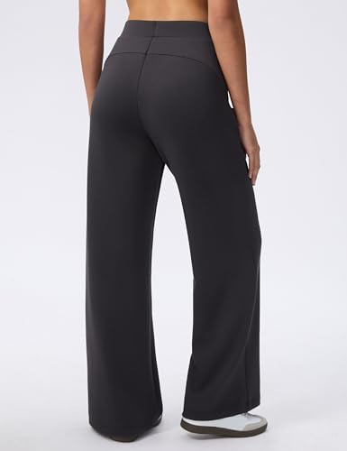 Wide Leg Pants for Women High Waist Relaxed Dress Pants with Pockets 30"3