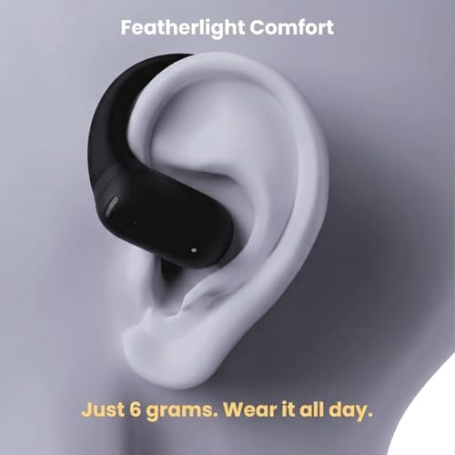 Image of NG Earsafe x WeHear SafeBuds Open Ear OWS Earbuds | AI Translation 100+ Languages | Live Transcription | 30H Battery | 15mm Driver | Dual Pairing| IPx4 | Touch Controls | HD Calls | Black