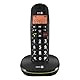 DORO - Doro PhoneEasy 100w - Schnurloses Festnetztelefon - Große Displayanzeige - Extra große Tasten - Freisprechfunktion - Lauter Klingelton - Lautstärkeregler - Schwarz