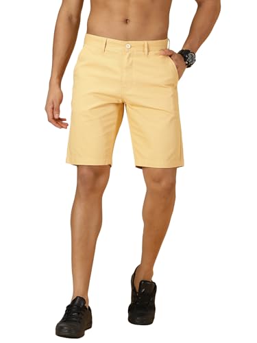 Image of Thomas Scott Men's | Solid | Chino Shorts | Regular Fit | Cotton Elastane | Above Knee | Casual Short