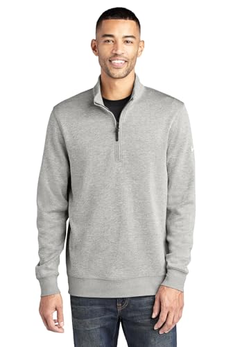 Nike Dri-FIT Player Men's Half-Zip Golf Sweater Top, Dust/White, 3XL