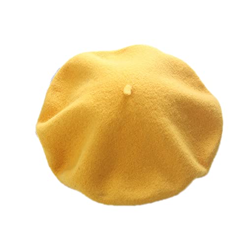 YM YOUMU Women Soft Wool Blend French Beret Hats Basic Warm Sweet Artist Hat
