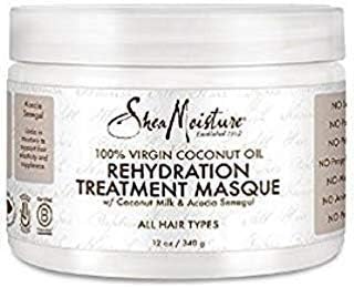 SheaMoisture 100% Virgin Coconut Oil Rehydration Masque 12oz, pack of 1