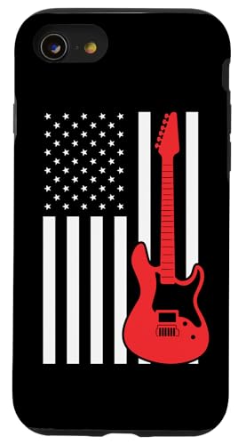 USA�M�^���X�g �A�����J���� �����I�ȃM�^�[�v���[���[�o���h �X�}�z�P�[�X iPhone SE (2020) / 7 / 8 �p