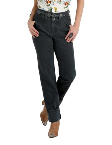 Western Jeans Womens Quinn Relaxed Tapered Gray CB74654006