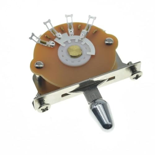 Dopro 3-way Guitar Blade Switch Pickup Selector Switch for ST/Tele/Electric Guitars Plastic Chrome Tip