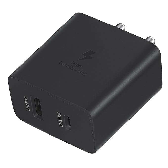 Image of etguuds Original Samsung Super Fast 35W Usb-C Duo Port True 35W Max Fast Pd Charging Adapter Compatible For Samsung, White