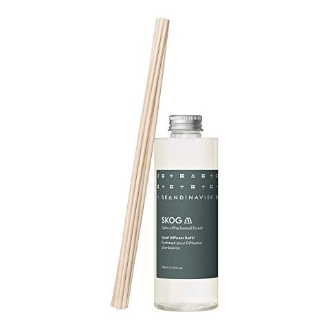 Skandinavisk SKOG 'Forest' Scent Diffuser Refill with 8 Reeds. Notes: Pine Needles and Fir Cones, Birch Sap and Lily of The Valley. 200 ml Cover